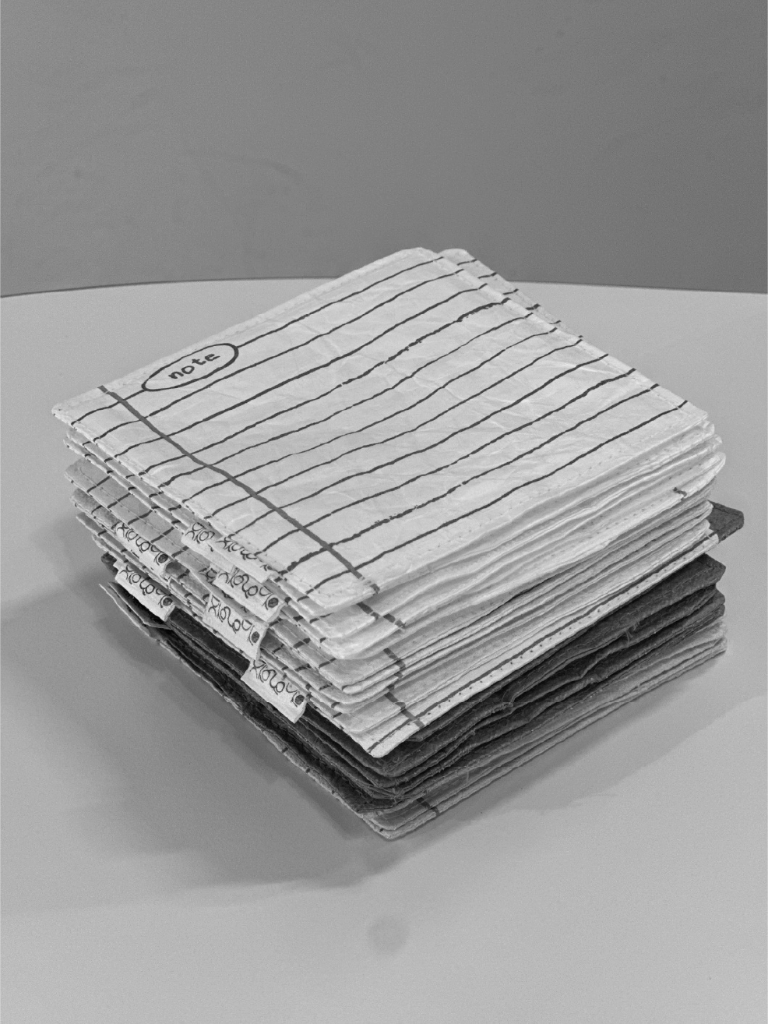 재생 섬유 노트